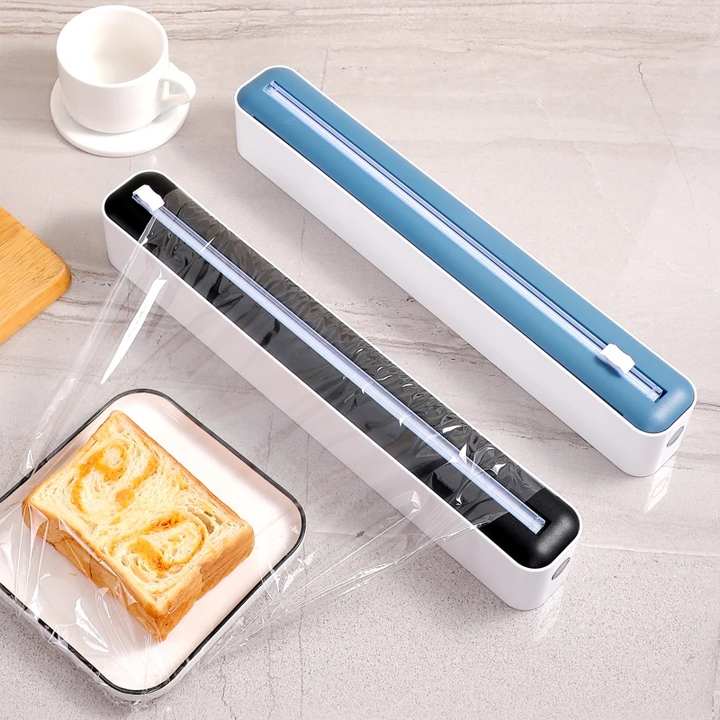 Food Storage Aluminum - เครื่องจ่ายฟิล์มห่ออาหาร 2 in 1 พร้อมที่ตัด กล่องเก็บฟอยล์อะลูมิเนียม