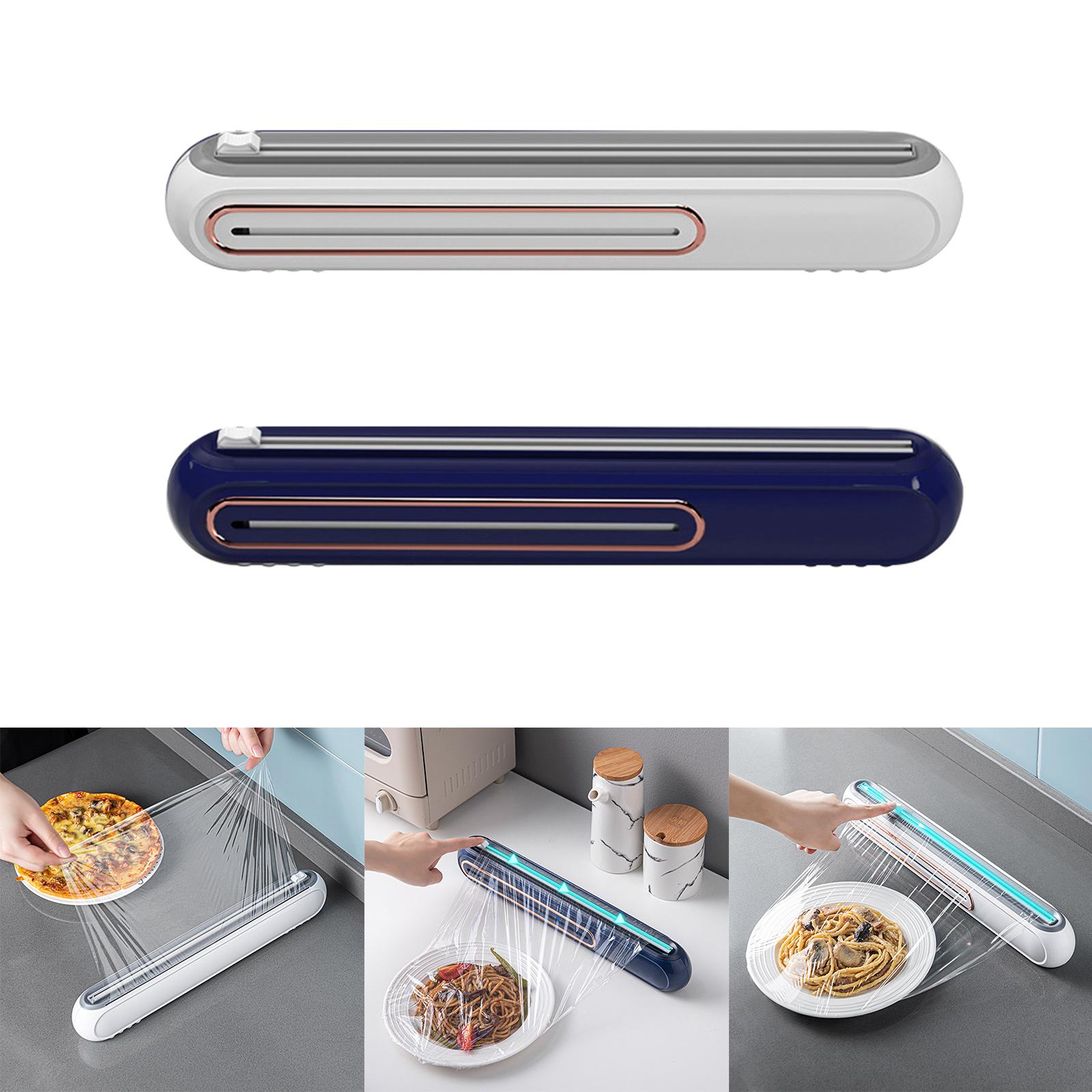 Food Storage Aluminum - กล่องตัดฟิล์มอาหารติดผนังถ้วยดูดแม่เหล็กดีบุกอลูมิเนียม Tinfoil เครื่องตัดกระดาษอบพลาสติก Sharp ผู้ถือ
