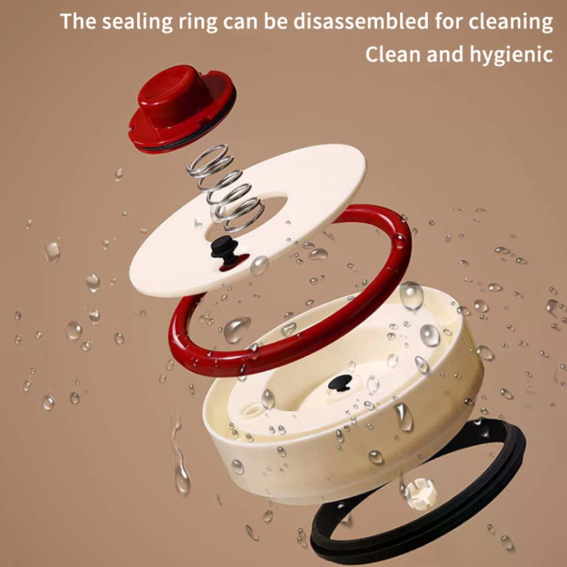 Food Storage Jar Glass - ถังเก็บเมล็ดกาแฟสุญญากาศ ขวดแก้วใสสำหรับเก็บอาหารในครัวเรือน ป้องกันความชื้น ดูดอากาศ ปิดผนึกแน่น