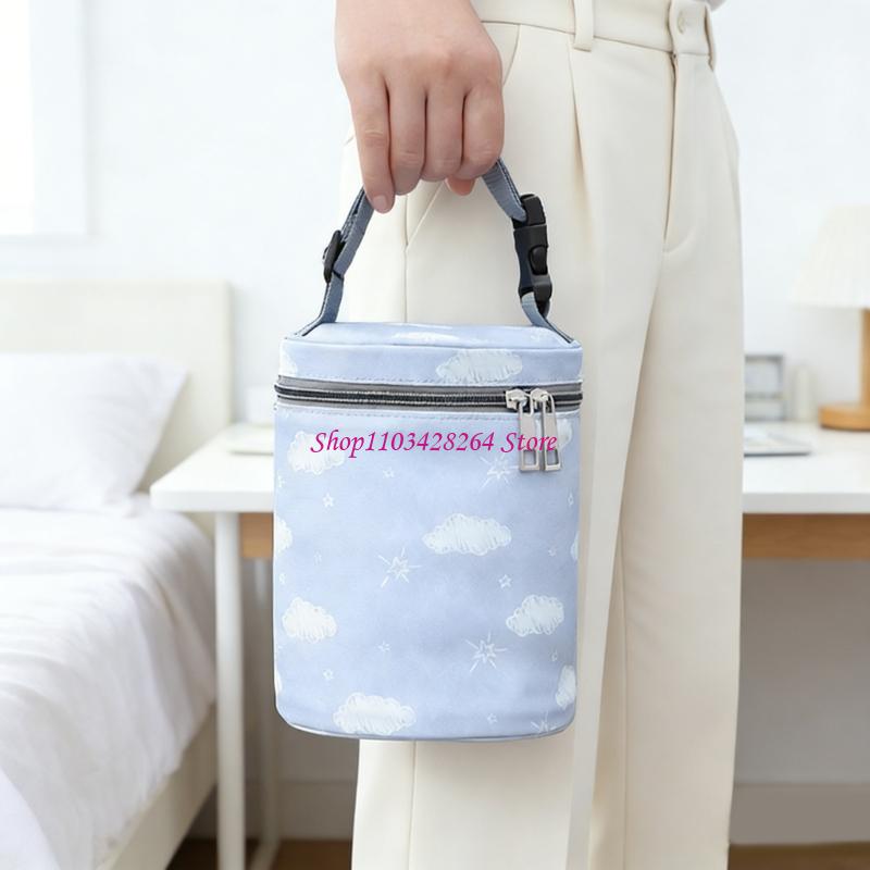 Food Storage Baby - ปลอกใส่ขวดหุ้มฉนวนพิมพ์ลายการ์ตูนสำหรับทารกผ้าโพลีเอสเตอร์พกพาสะดวกขณะเดินหรือเดินทาง