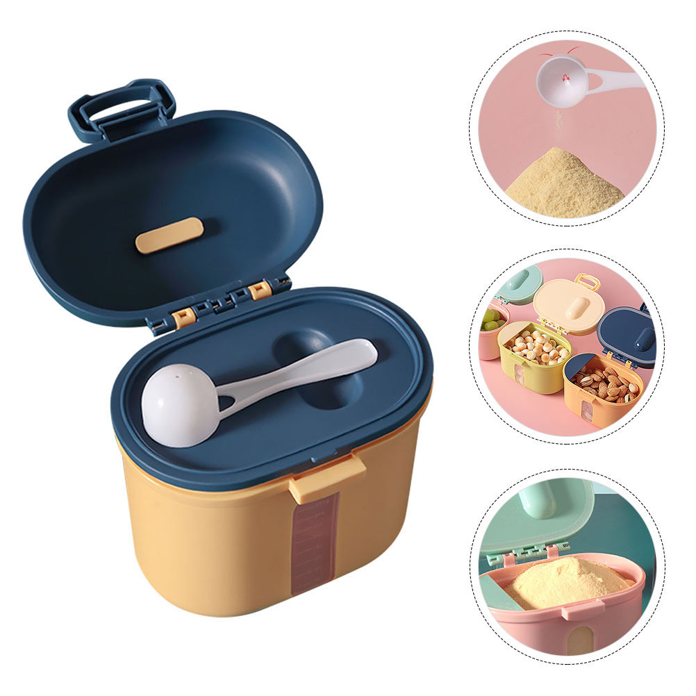 Food Storage Baby - 1 ชุดกล่องนมผงแบบพกพาเครื่องจ่ายนมผงสำหรับทารกภาชนะเก็บอาหารสำหรับเด็กวัสดุ PP น้ำหนักเบากันฝุ่น