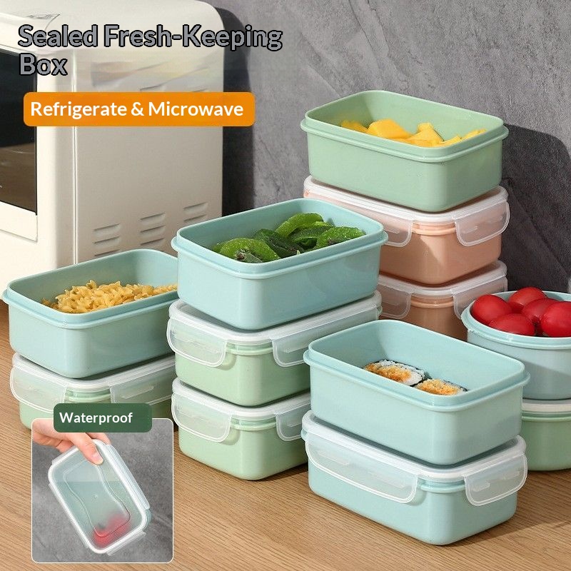 Food Storage Heat - กล่องเก็บอาหารสุญญากาศ ปราศจากสาร BPA สามารถวางซ้อนกันได้ ป้องกันการรั่วซึม กล่องใส่อาหารกลางวัน