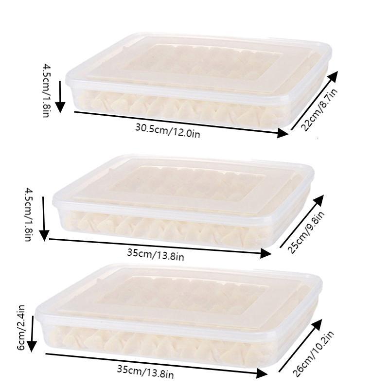 Food Storage For Refrigerator - กล่องเก็บของในครัวสำหรับเกี๊ยว ผลไม้ ผัก เนื้อ ขนม กล่องจัดระเบียบตู้เย็น
