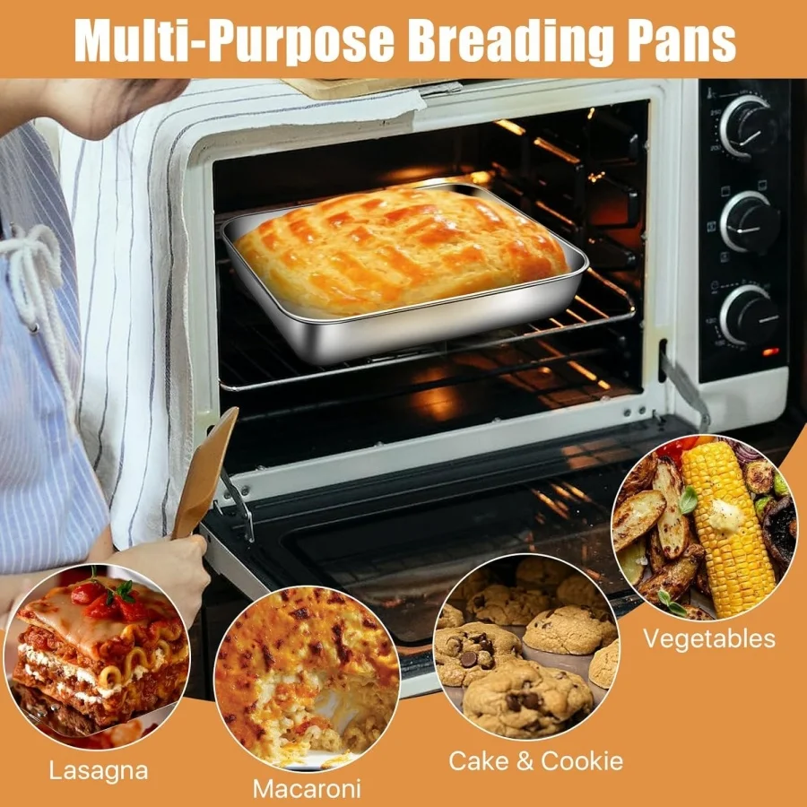 Food Storage For Refrigerator - กล่องอาหารกลางวันสแตนเลสแบบปิดสนิท ทรงสี่เหลี่ยม พร้อมฝาปิด สำหรับเก็บรักษาอาหารสดและจัดเก็บผลไม้ในตู้เย็น