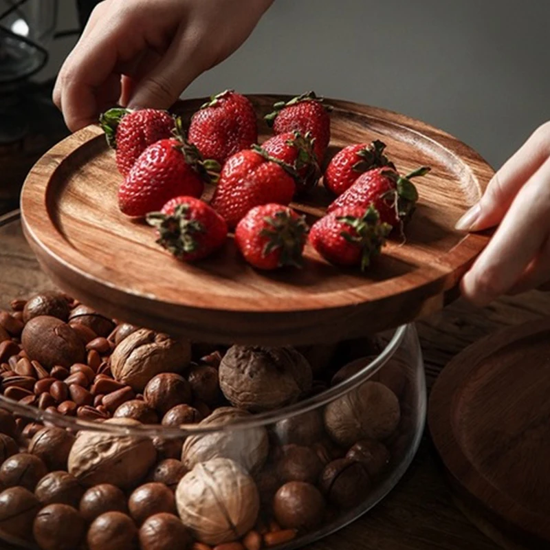 Creative แก้วภาชนะเก็บอาหารพร้ - Food Storage Jars With Wooden Lids บทวิจารณ์และราคา
