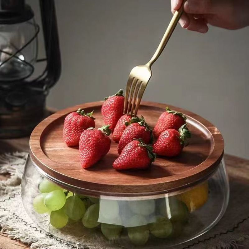 Creative แก้วภาชนะเก็บอาหารพร้ - Food Storage Jars With Wooden Lids บทวิจารณ์และราคา