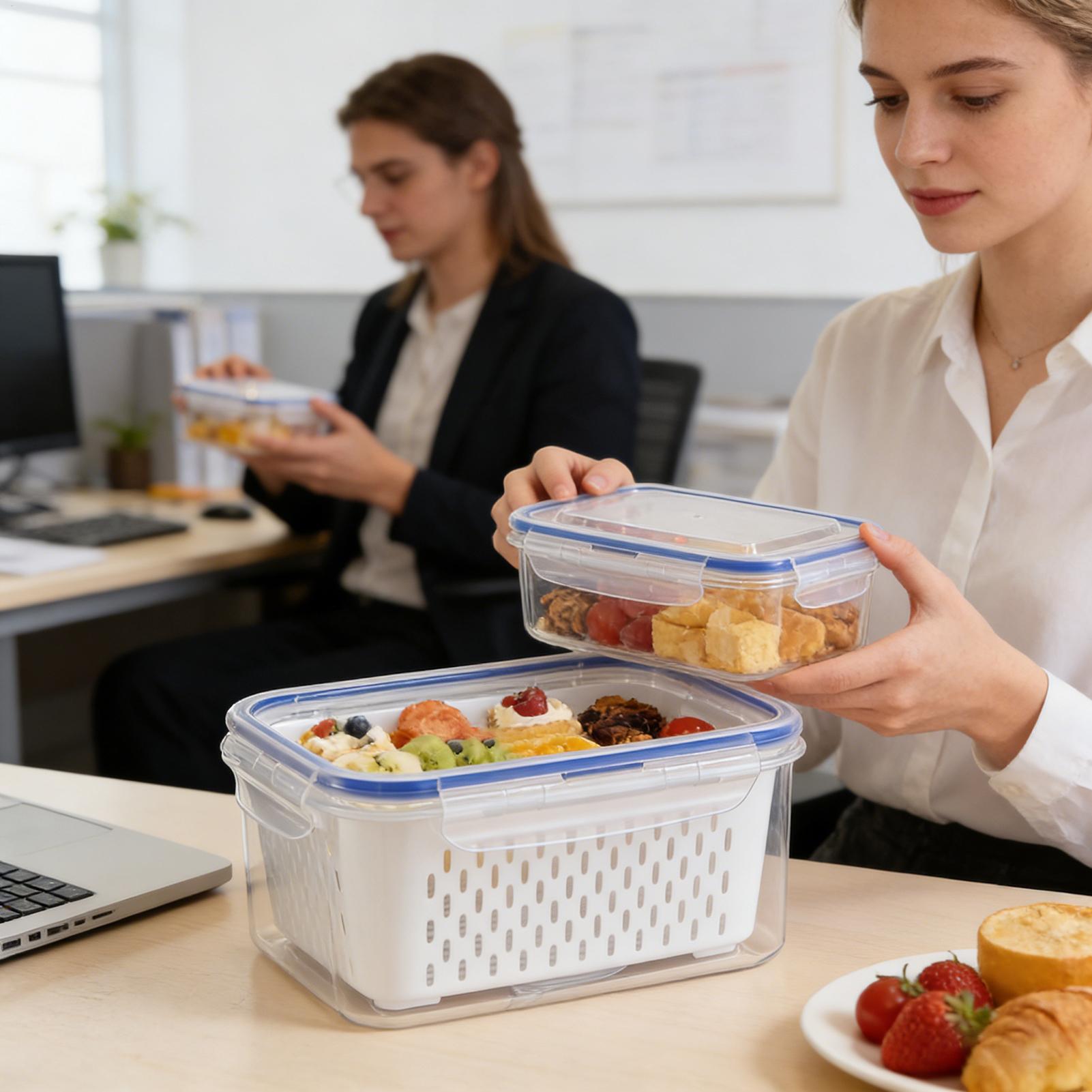 กล่องเก็บอาหาร 4 in 1 กล่องใสก - Food Storage For Refrigerator บทวิจารณ์และราคา
