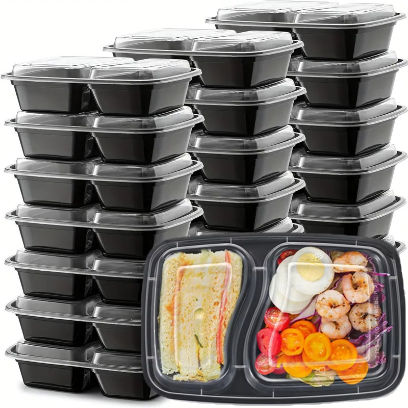 10 ชุดกล่องเก็บอาหารแบบใช้แล้ว - Food Storage Stackable Containers บทวิจารณ์และราคา