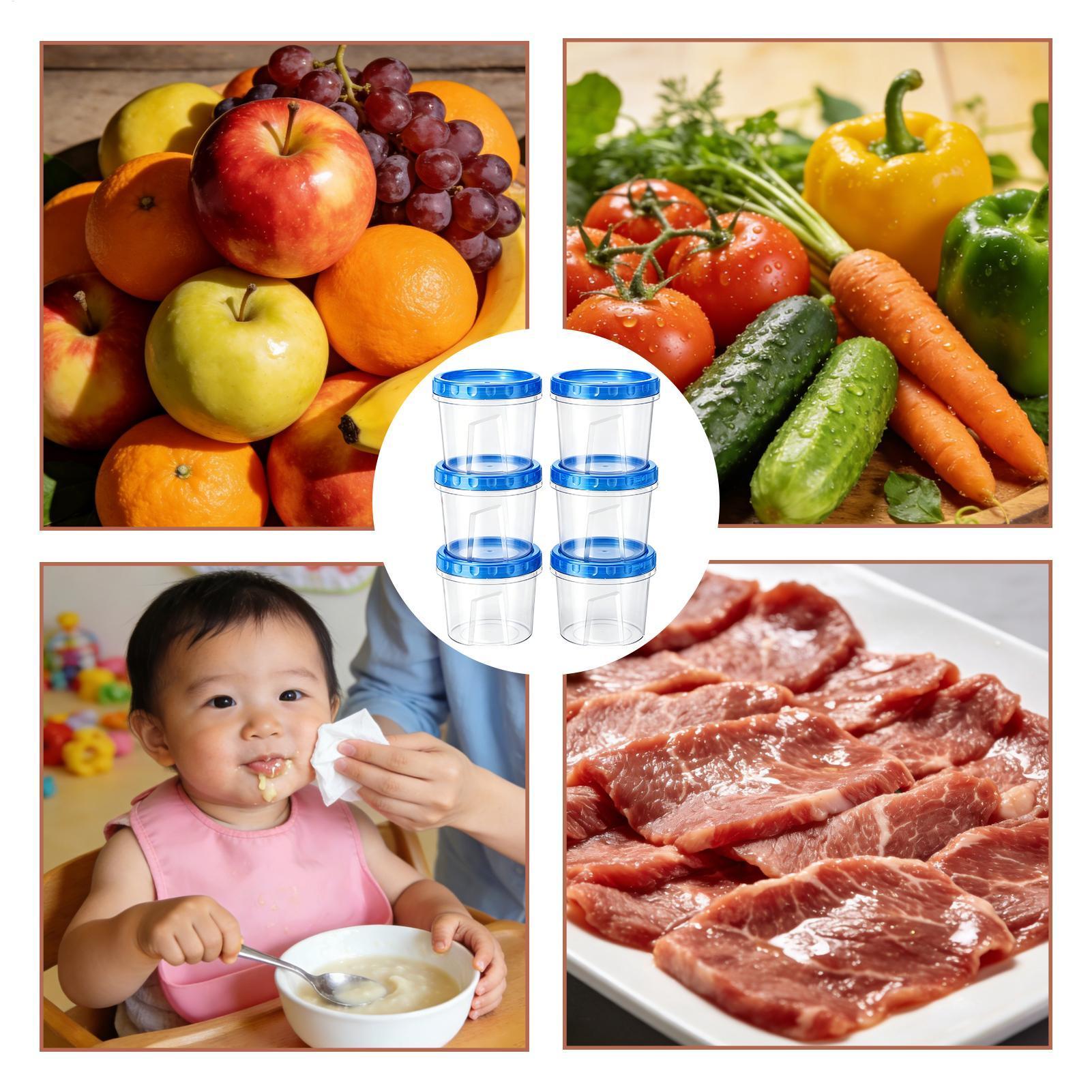 ภาชนะแช่แข็งสำหรับเก็บอาหาร 6  - Food Storage For Refrigerator บทวิจารณ์และราคา