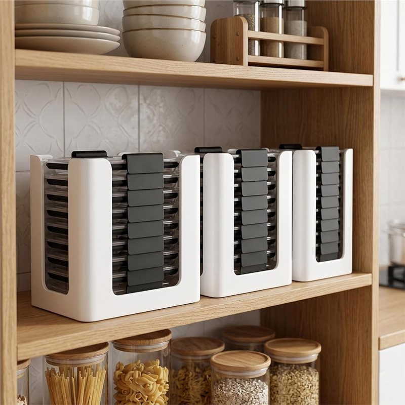 ABLN-สำหรับ Rubbermaid Brillia - Food Storage Kitchen Cabinet บทวิจารณ์และราคา