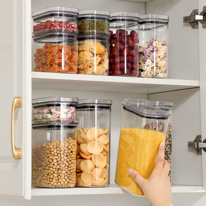 กล่องเก็บของในครัวแบบปิดผนึก ส - Food Storage Kitchen Cabinet บทวิจารณ์และราคา