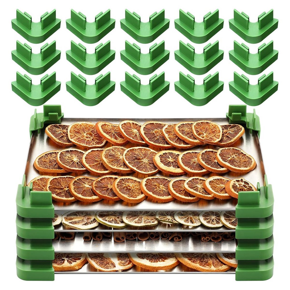 A78I ชุดถาดวางซ้อน 16 ชิ้นสำหร - Food Storage Freeze Dried บทวิจารณ์และราคา