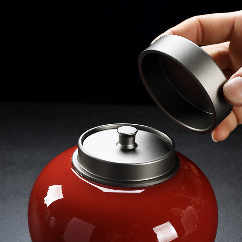 กระปุกเก็บชาสองชั้นทำจากอลูมิเ - Food Storage Aluminum บทวิจารณ์และราคา