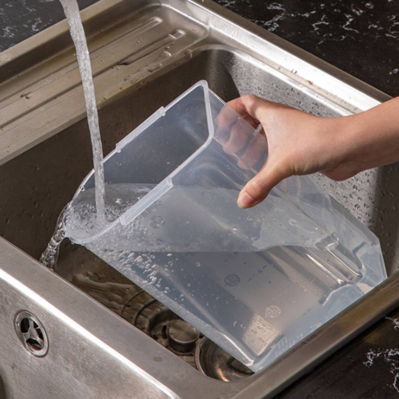 ภาชนะเก็บข้าวสาร กล่องจ่ายข้าว - Food Storage Organizer บทวิจารณ์และราคา