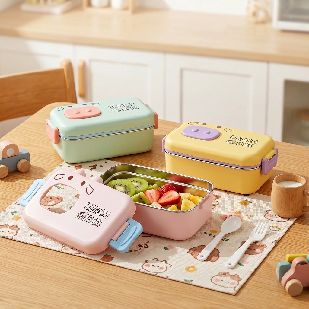 กล่องเบนโตะสแตนเลส 304 ป้องกัน - Food Storage Design บทวิจารณ์และราคา