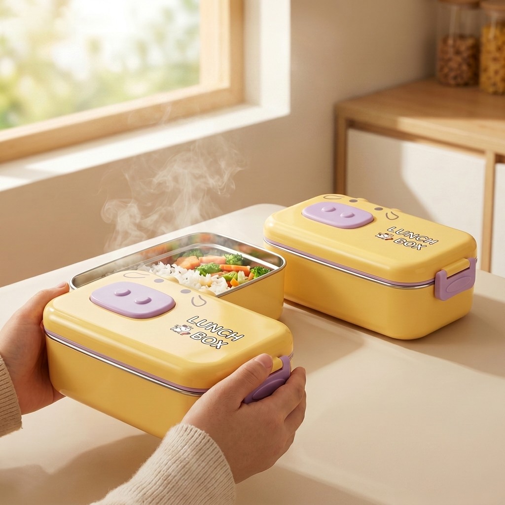 กล่องเบนโตะสแตนเลส 304 ป้องกัน - Food Storage Design บทวิจารณ์และราคา
