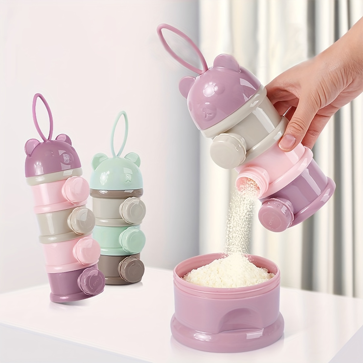 ภาชนะใส่นมผงเด็กความจุขนาดใหญ่ - Food Storage Stackable Containers บทวิจารณ์และราคา