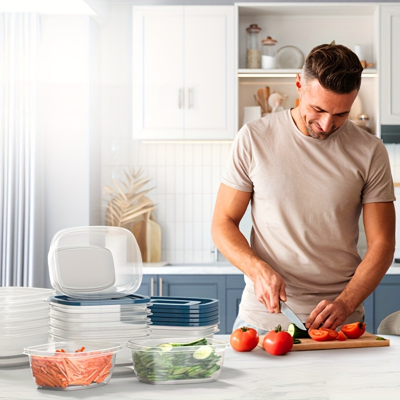 ชุดภาชนะเก็บอาหารพลาสติกใสแบบซ - Food Storage Stackable Containers บทวิจารณ์และราคา