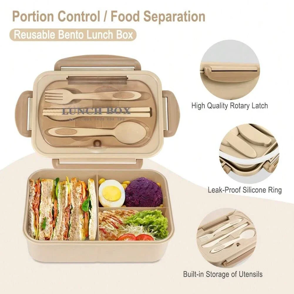 กล่องเบนโตะสำหรับผู้ใหญ่ 3 ช่อ - Food Storage Design บทวิจารณ์และราคา