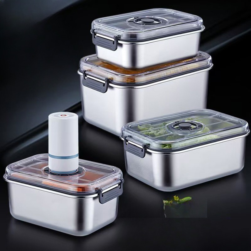 กล่องถนอมอาหารสุญญากาศสแตนเลส  - Food Storage Design บทวิจารณ์และราคา