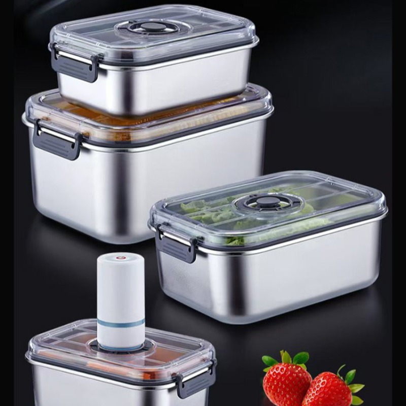 กล่องถนอมอาหารสุญญากาศสแตนเลส  - Food Storage Design บทวิจารณ์และราคา