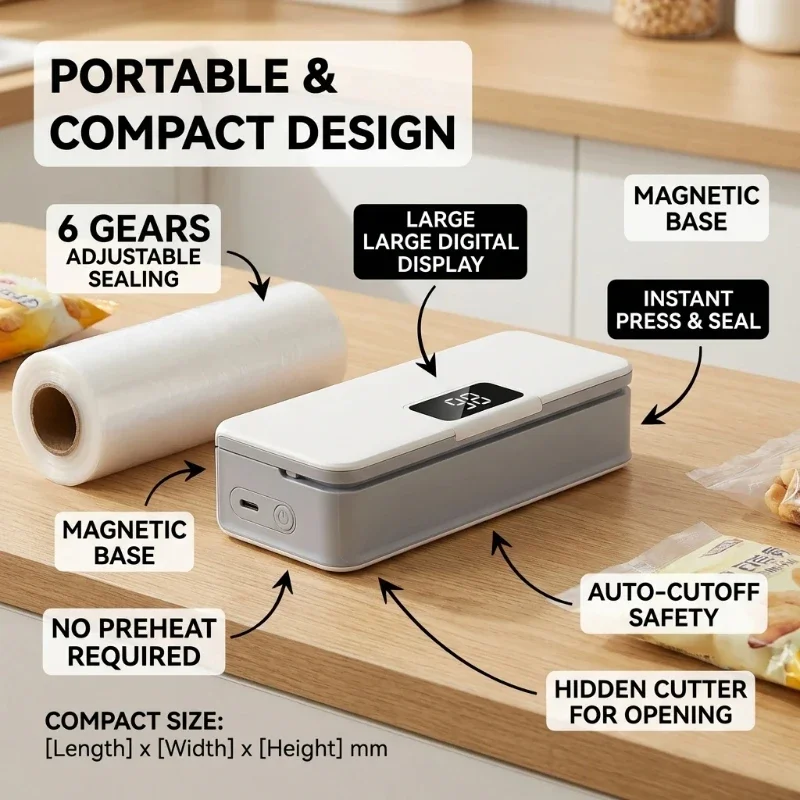 เครื่องซีลถุงพลาสติกขนาดเล็กแบ - Food Storage Vacuum Sealer Machine บทวิจารณ์และราคา