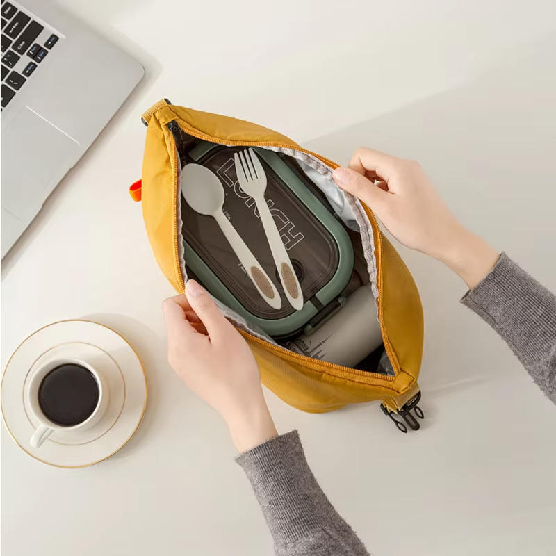 1 ชิ้น กระเป๋าใส่อาหารกลางวัน  - Food Storage Aluminum บทวิจารณ์และราคา