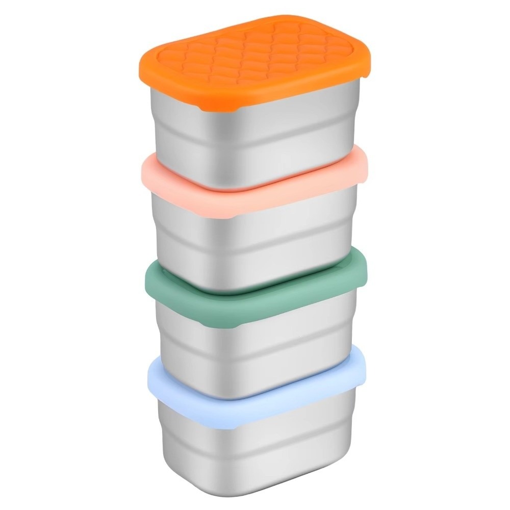 ใหม่ภาชนะบรรจุอาหารสแตนเลสซ้อน - Food Storage Stackable Containers บทวิจารณ์และราคา