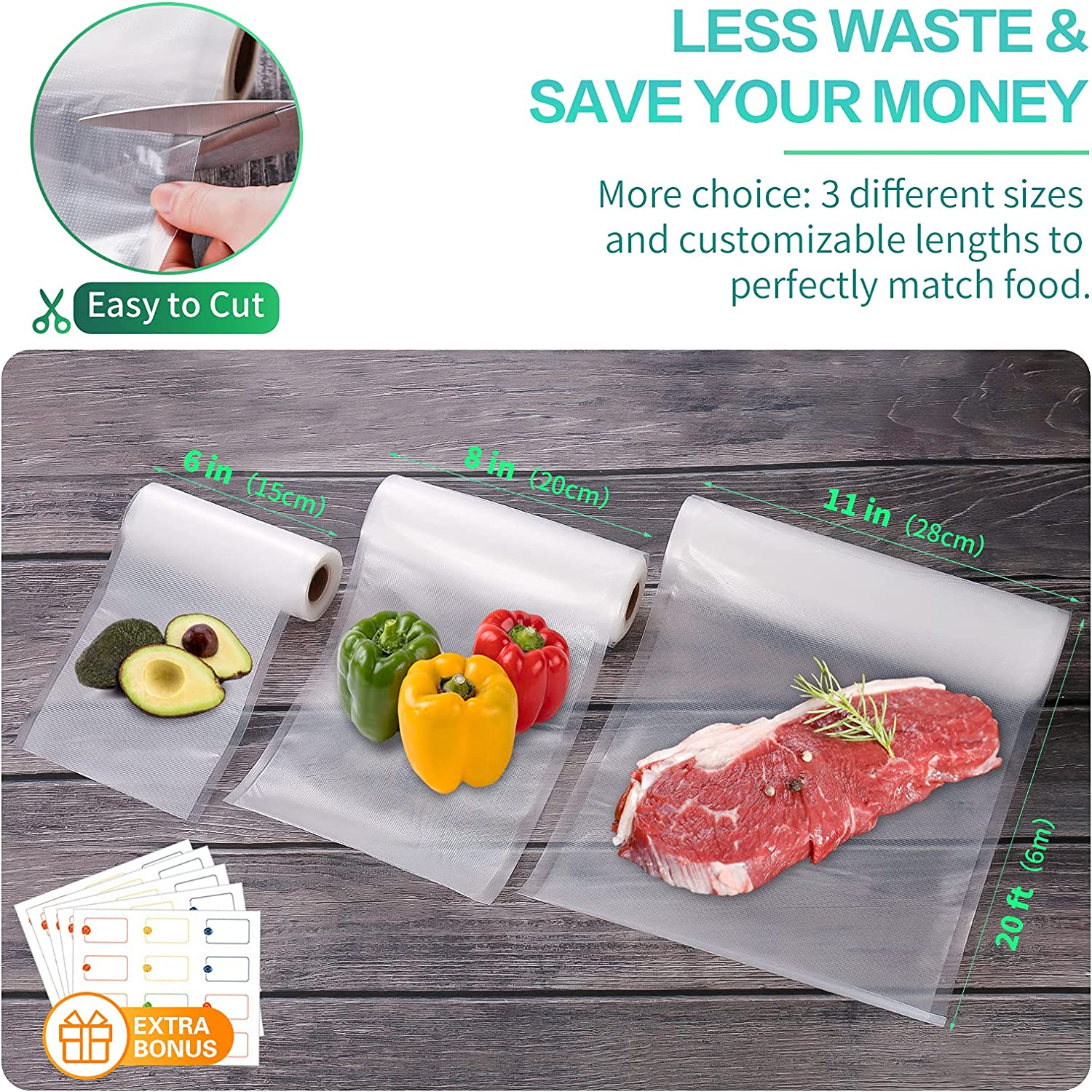 ถุงสำหรับเครื่องซีลสูญญากาศ ถุ - Food Storage Vacuum Sealer Machine บทวิจารณ์และราคา