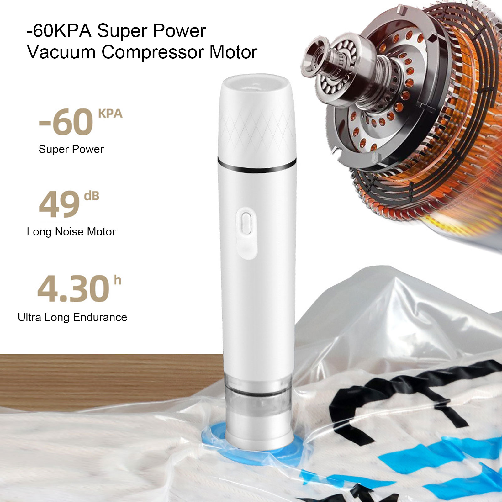เครื่องปั๊มลมไฟฟ้าแบบมือถือสำห - Food Storage Vacuum Sealer Machine บทวิจารณ์และราคา