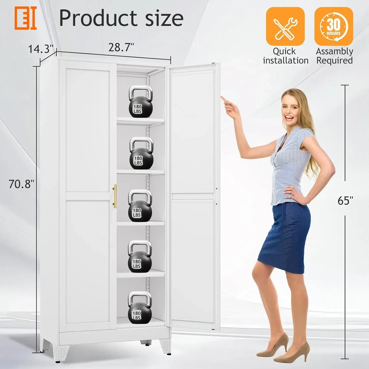 ตู้เก็บของโลหะสูง 71 ซม. พร้อม - Food Storage Kitchen Cabinet บทวิจารณ์และราคา