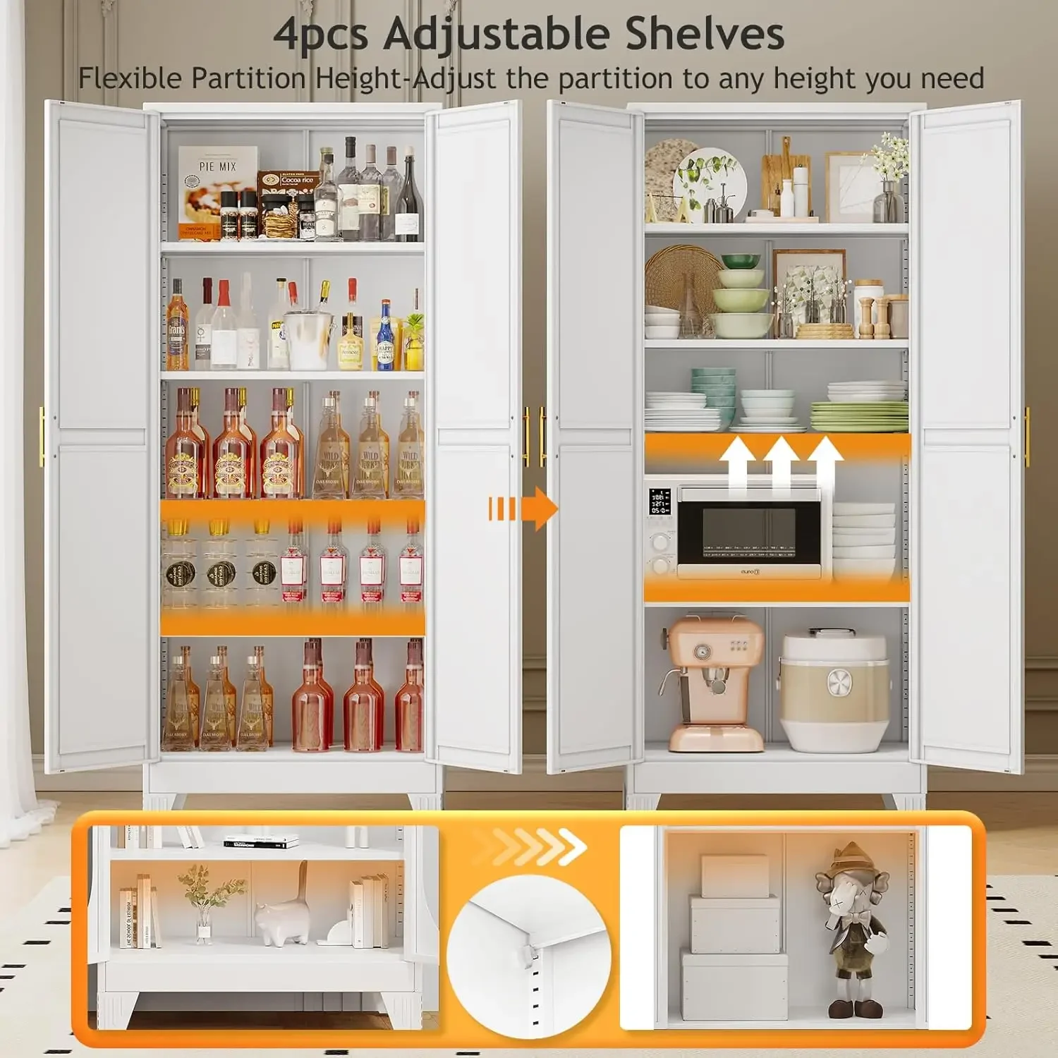 ตู้เก็บของโลหะสูง 71 ซม. พร้อม - Food Storage Kitchen Cabinet บทวิจารณ์และราคา