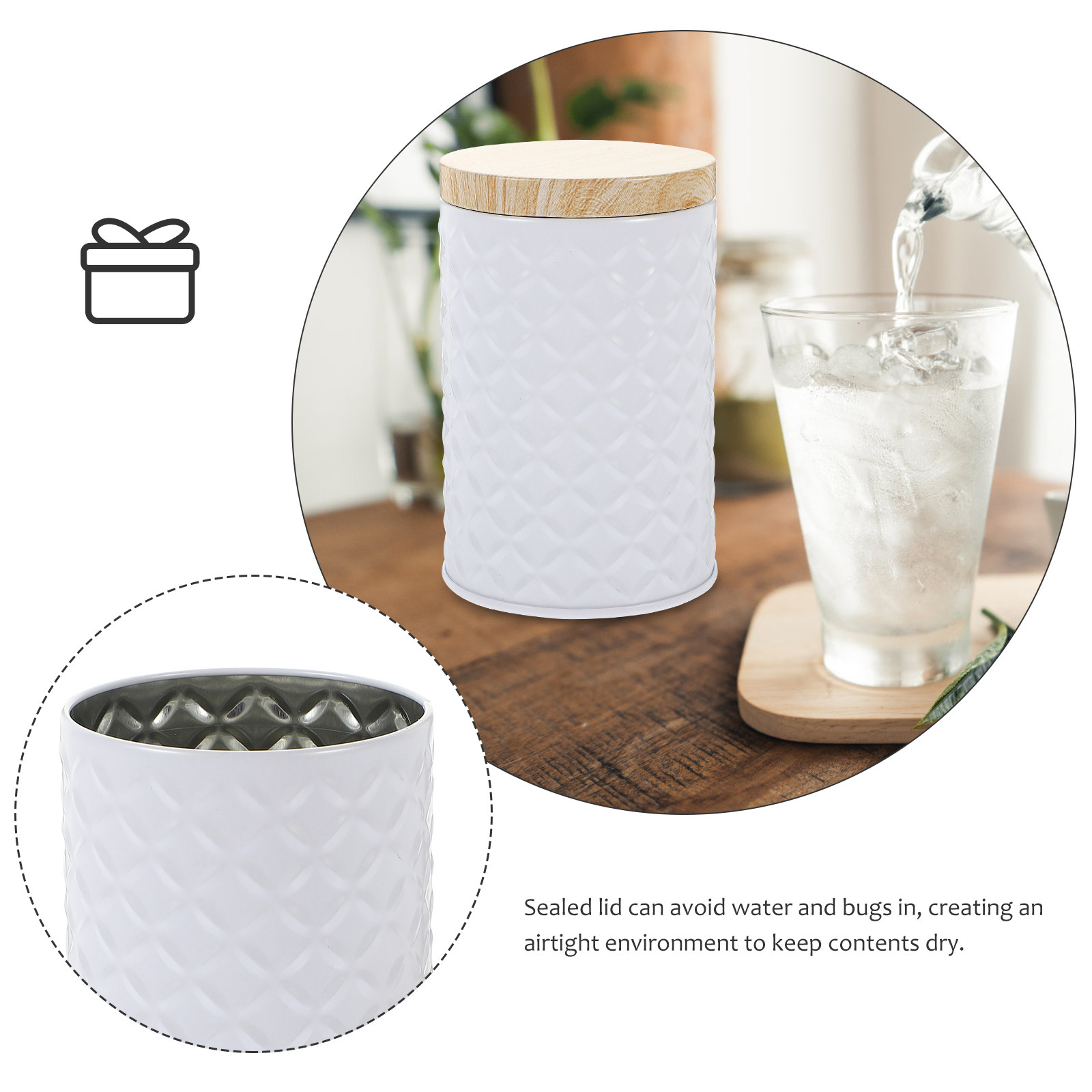 กระปุกเก็บอาหาร 2 ชิ้น ทำจากแผ - Food Storage Organizer บทวิจารณ์และราคา