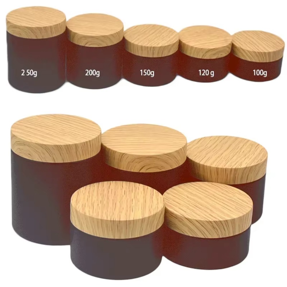 ขวดพลาสติก PET แบบเปล่า 30 ชิ้ - Food Storage Jars With Wooden Lids บทวิจารณ์และราคา