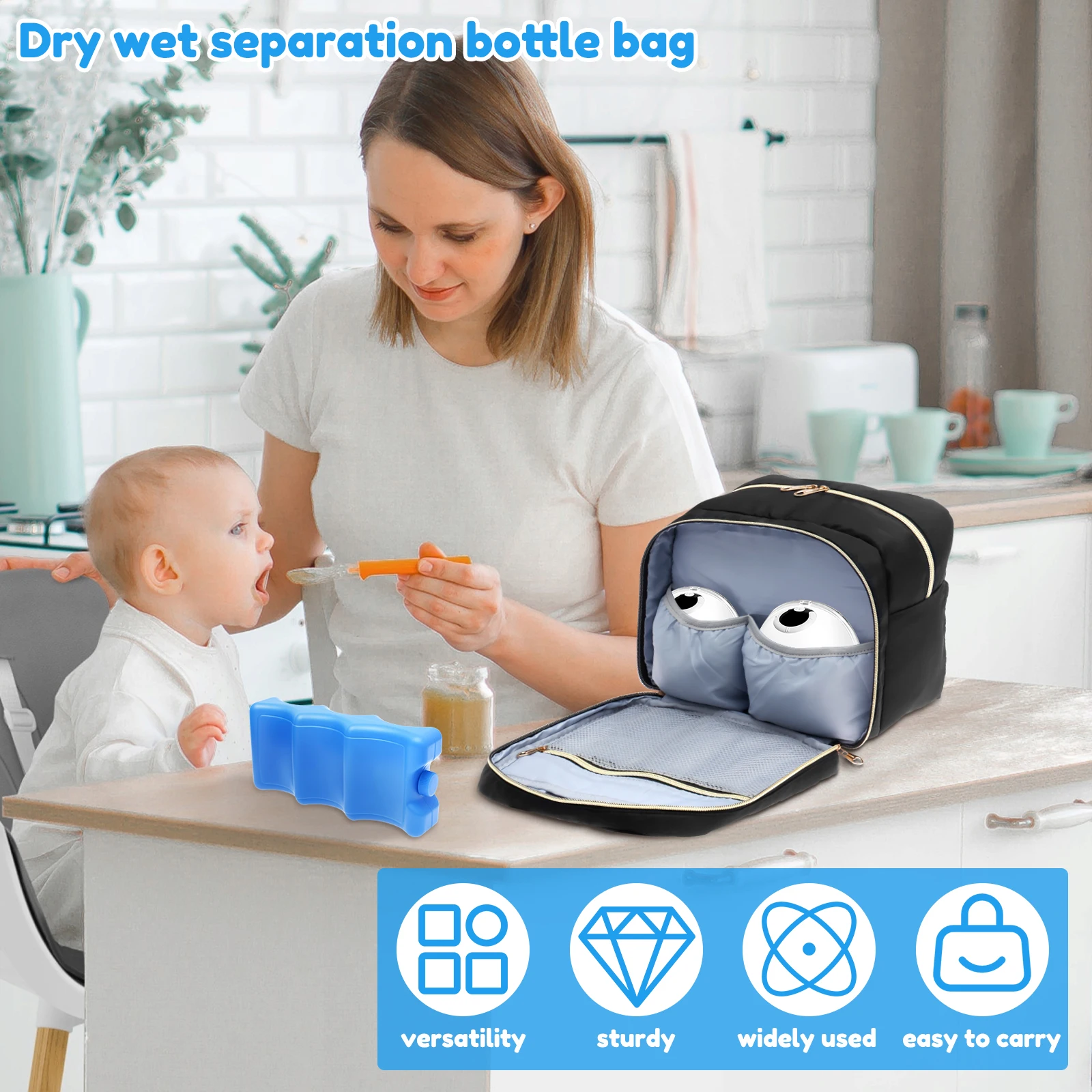 กระเป๋าเก็บน้ำนมแม่พร้อมแผ่นน้ - Food Storage Baby บทวิจารณ์และราคา