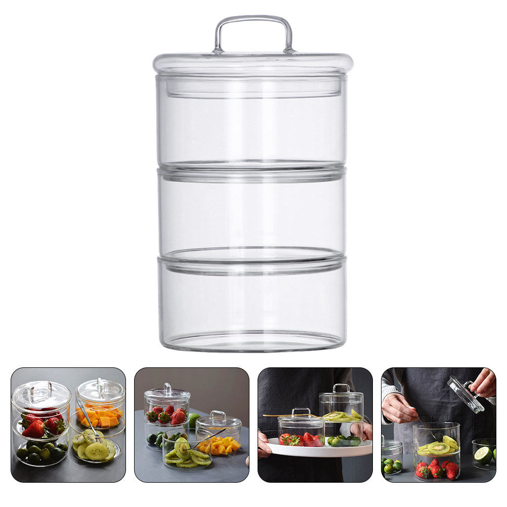 ชุดกล่องแก้วใสสำหรับเก็บอาหาร  - Food Storage Stackable Containers บทวิจารณ์และราคา