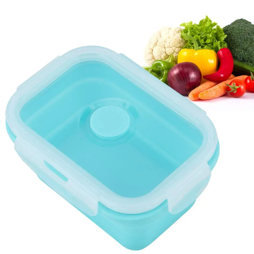 4 ขนาดพับซิลิโคนอาหารแบบพกพา B - Food Storage Design บทวิจารณ์และราคา