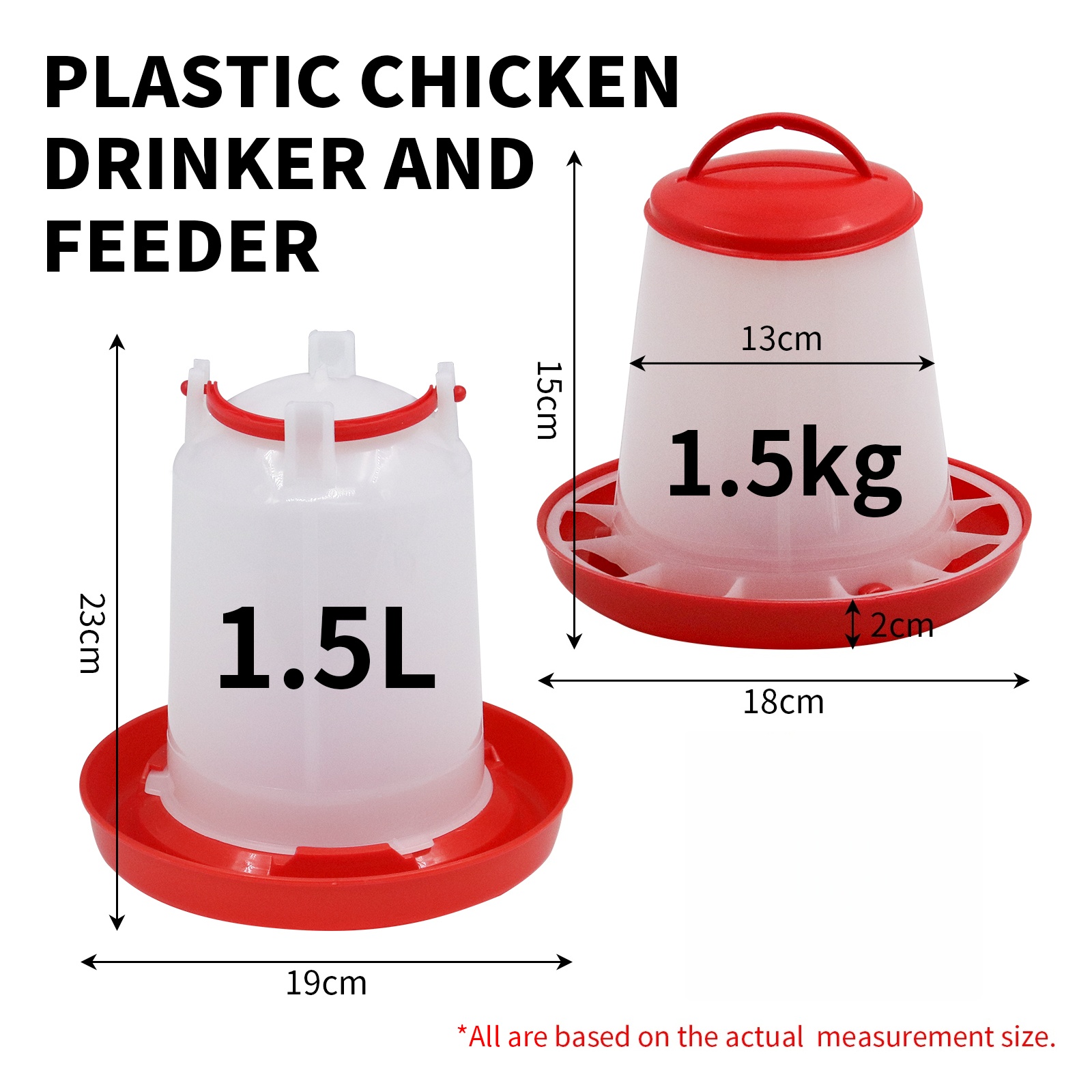 1.5 กก.1.5L เครื่องป้อนสัตว์ปี - Portion Control Container บทวิจารณ์และราคา