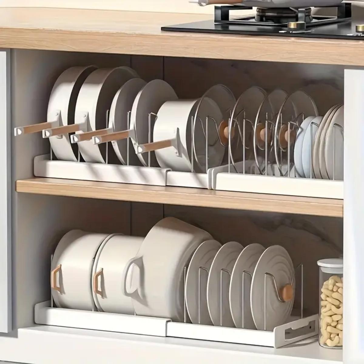 ที่จัดระเบียบหม้อและกระทะในครั - Food Storage Kitchen Cabinet บทวิจารณ์และราคา