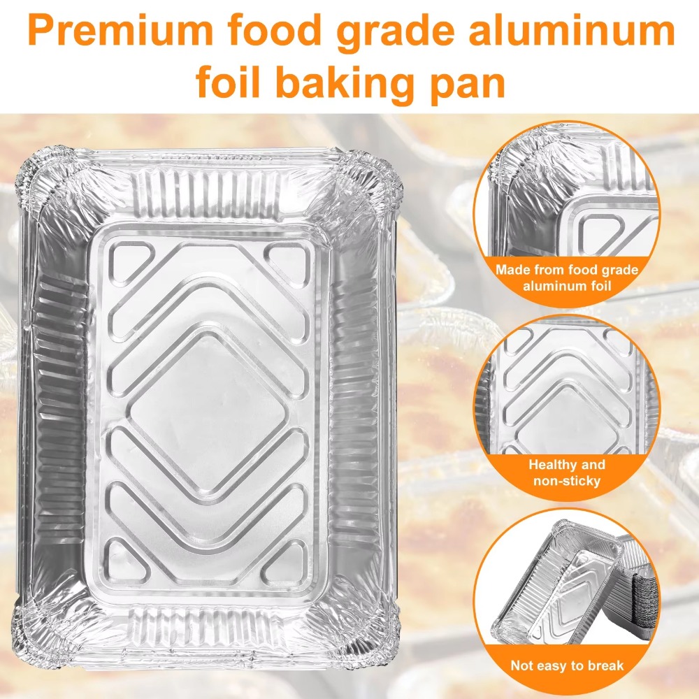 10PCS อลูมิเนียมฟอยล์ทิ้งภาชนะ - Food Storage Aluminum บทวิจารณ์และราคา