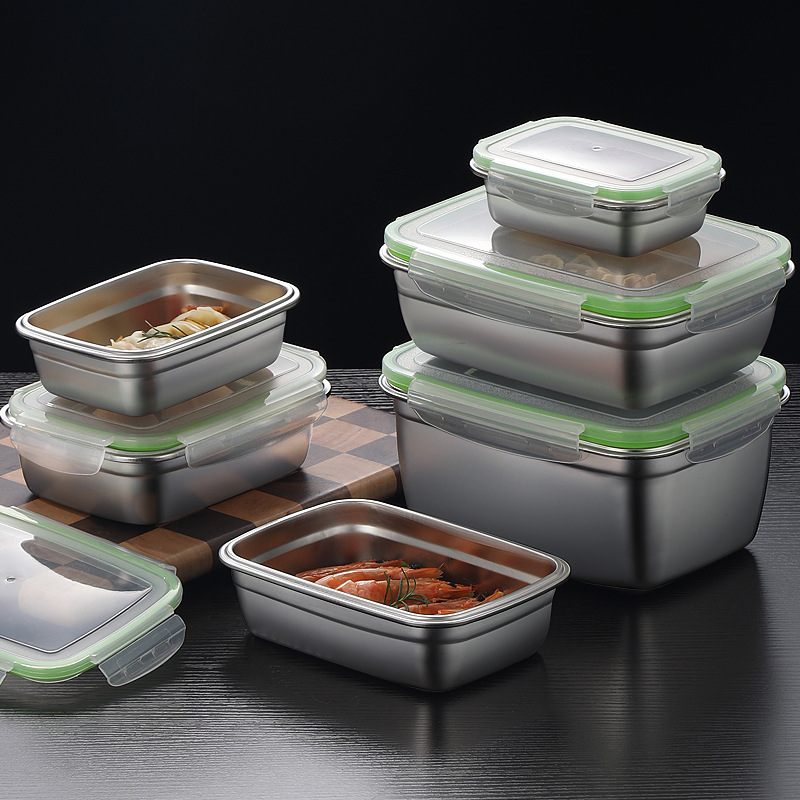 ชุดกล่องอาหารกลางวันสแตนเลส 30 - Food Storage Stackable Containers บทวิจารณ์และราคา