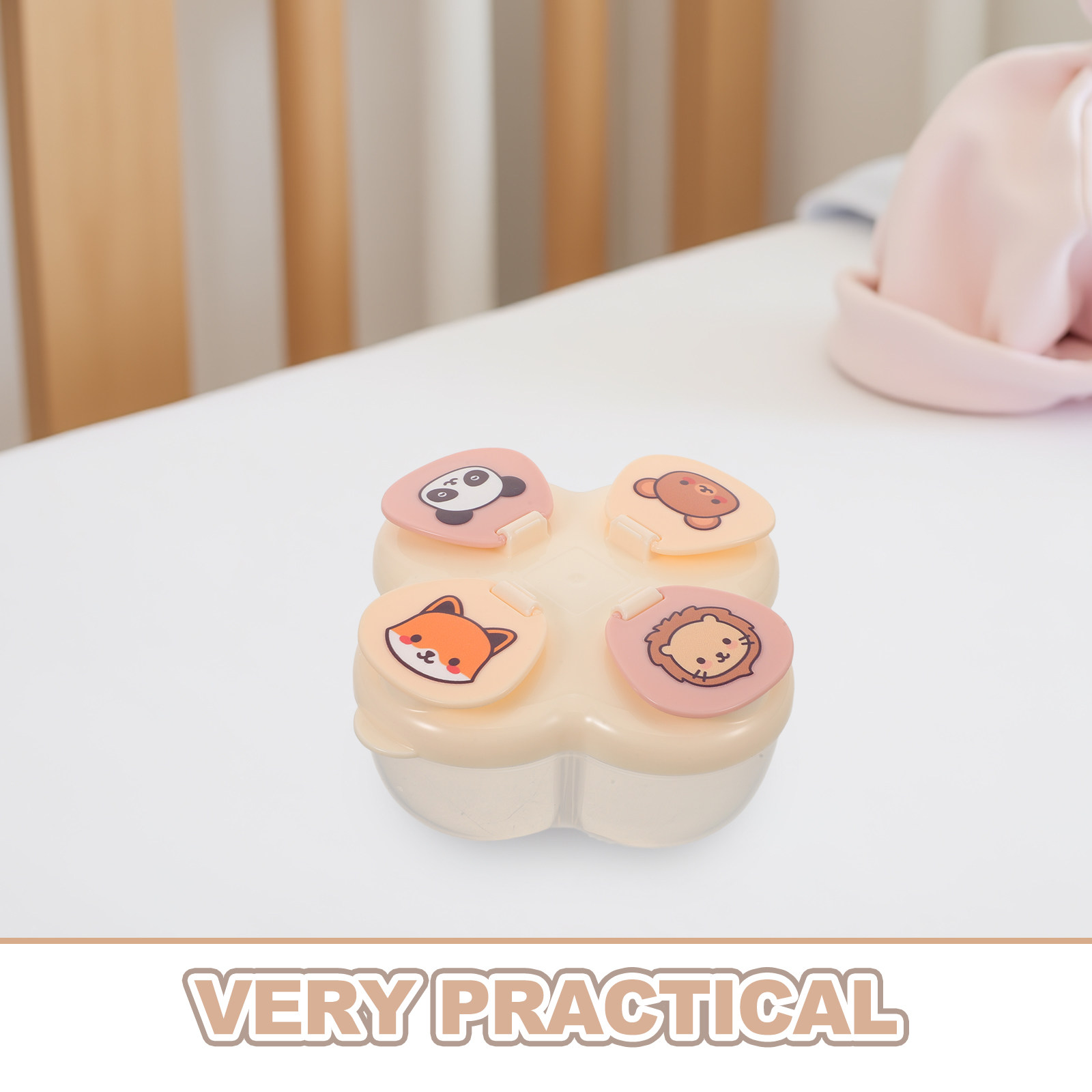 กล่องใส่นมผงแบบพกพา 4 ช่อง กล่ - Food Storage Baby บทวิจารณ์และราคา