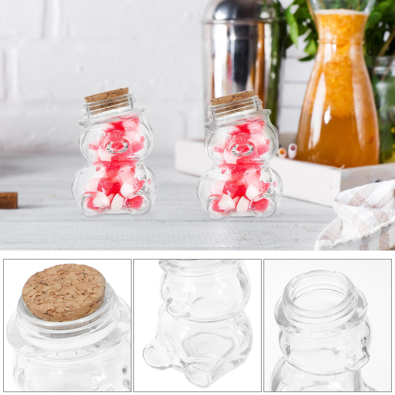 ชุดโหลแก้วใส 4 ชิ้น สำหรับเก็บ - Food Storage Jar Glass บทวิจารณ์และราคา