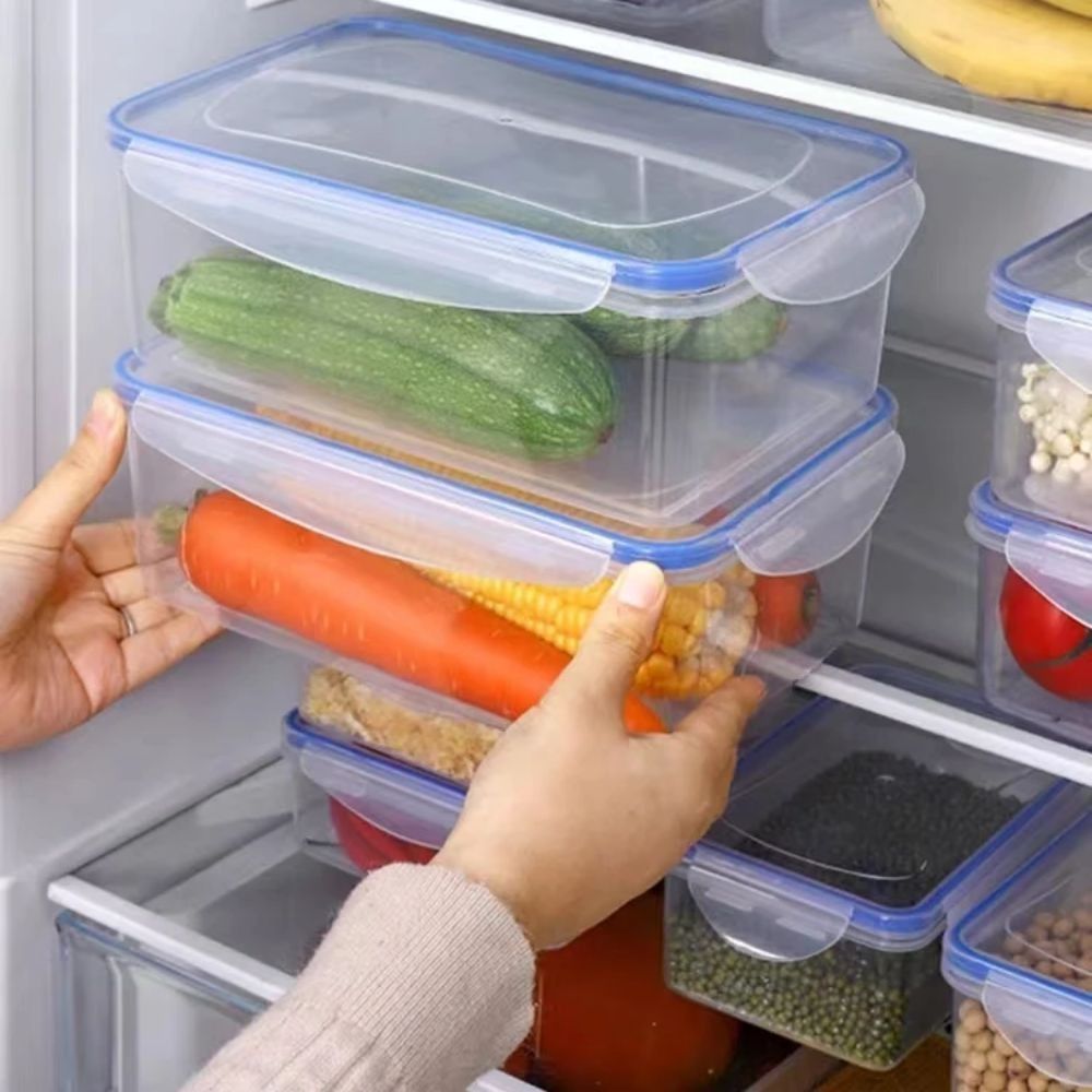 กล่องเก็บอาหารพลาสติกปลอดภัย 1 - Food Storage Stackable Containers บทวิจารณ์และราคา