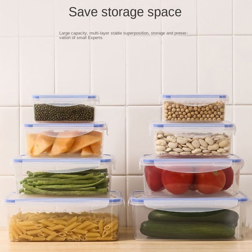กล่องเก็บอาหารพลาสติกปลอดภัย 1 - Food Storage Stackable Containers บทวิจารณ์และราคา