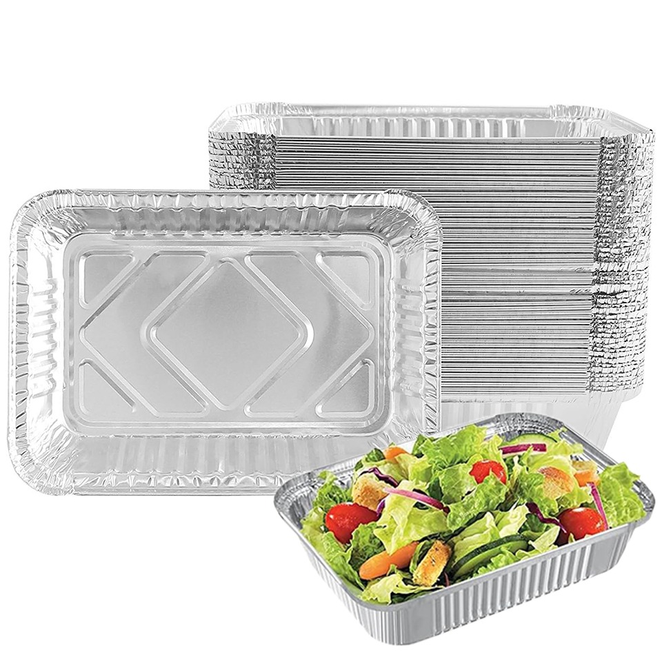 ถาดฟอยล์อะลูมิเนียมแบบใช้แล้วท - Food Storage Aluminum บทวิจารณ์และราคา