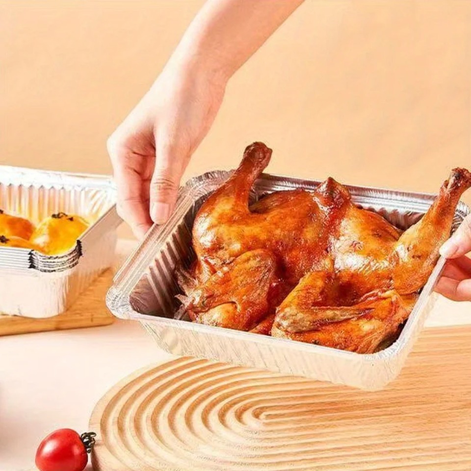 ถาดฟอยล์อะลูมิเนียมแบบใช้แล้วท - Food Storage Aluminum บทวิจารณ์และราคา