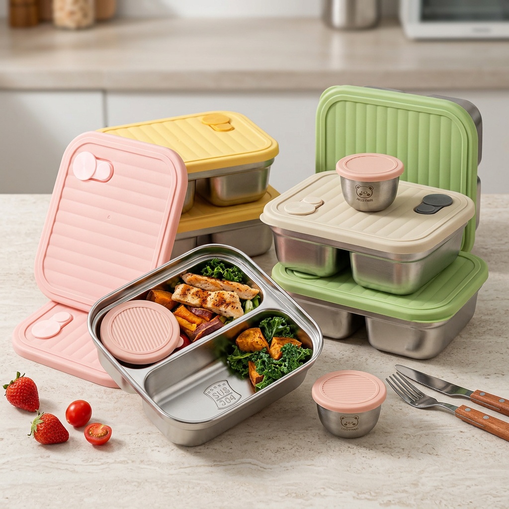 กล่องอาหารกลางวันสแตนเลส 304 แ - Food Storage Design บทวิจารณ์และราคา