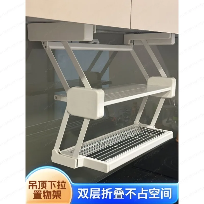 ชั้นวางของในครัวแบบพับได้สองชั - Food Storage Kitchen Cabinet บทวิจารณ์และราคา