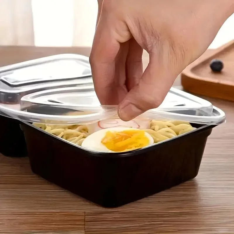 10 ชุดกล่องอาหารทิ้งพร้อมฝาปิด - Food Storage Stackable Containers บทวิจารณ์และราคา